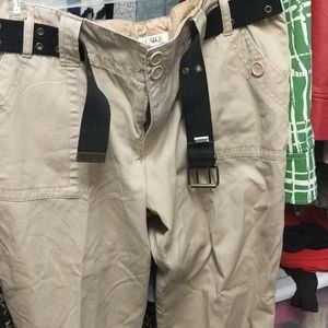 Cato Tan Pants with Belt